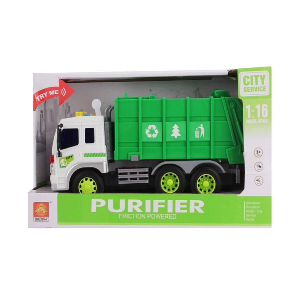 Машина Wenyi інерційна Сміттєвоз зі звуком і світлом 1:16 (WY-320A) - зображення 2
