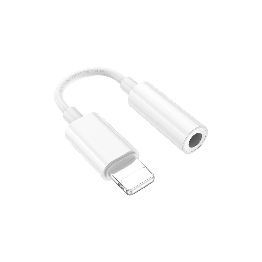 Перехідник Lightning to 3.5mm F white BOROFONE (6941991111143) - зображення 2