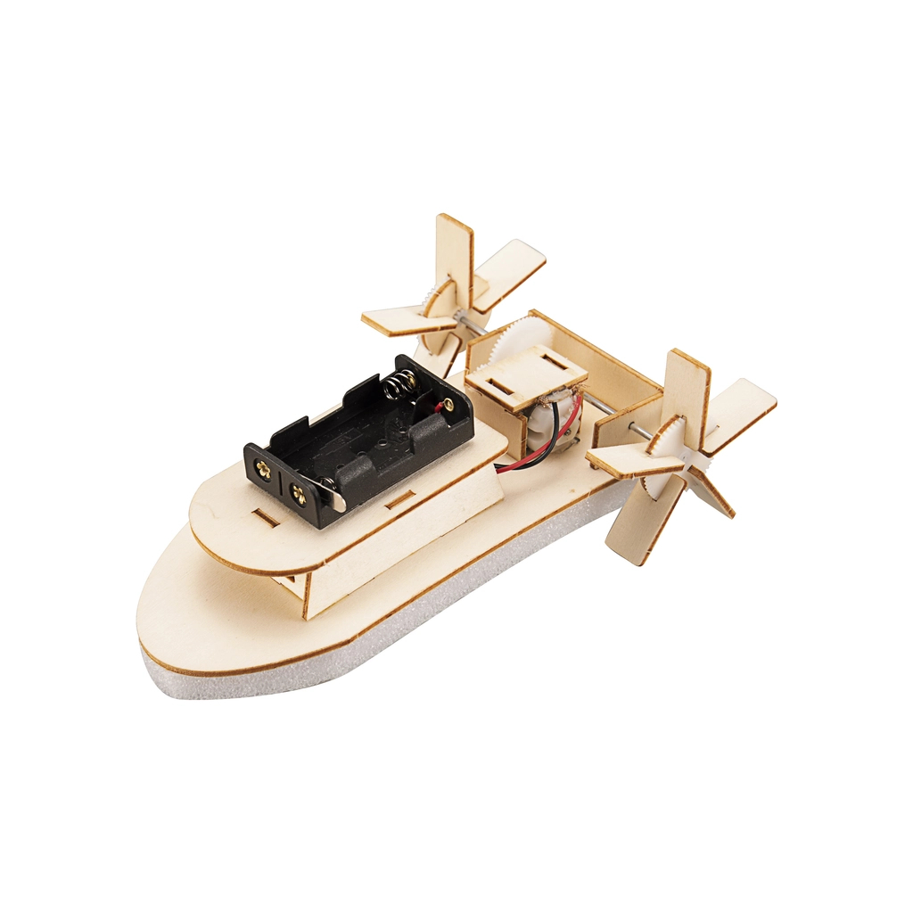 Конструктор Stem Колісний пароплав Дерев'яний на батарейках (3858894673728) - зображення 2