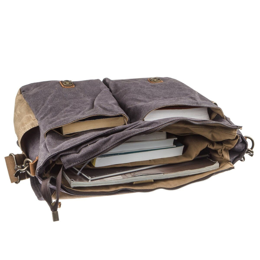 Сумка Vintage Текстильна Сіра (20059) - зображення 3