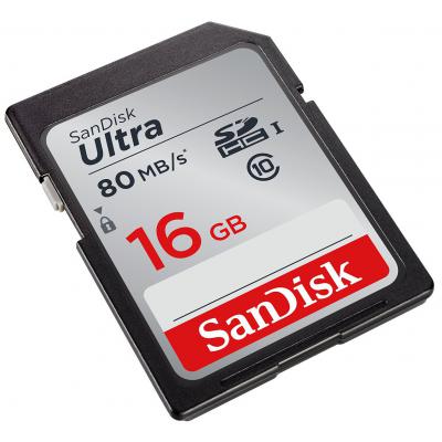 Карта пам'яті SanDisk 16GB SDHC Ultra Class 10 UHS (SDSDUNC-016G-GN6IN) - зображення 3