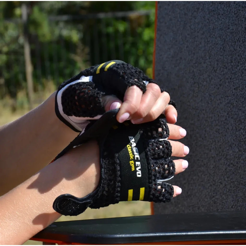 Рукавички для фітнесу Power System PS-2100 Basic EVO Black/Yellow Line XXL (PS_2100E_XXL_Black/Yellow) - зображення 2