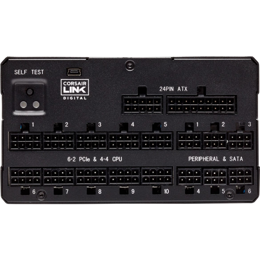 Блок живлення Corsair 1600W AX1600i Digital ATX (CP-9020087-EU) - зображення 7