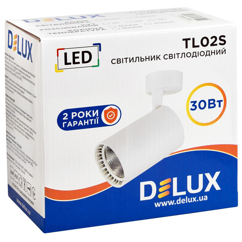 Спот Delux TL02S 30 Вт 4000K (90015902) - изображение 2