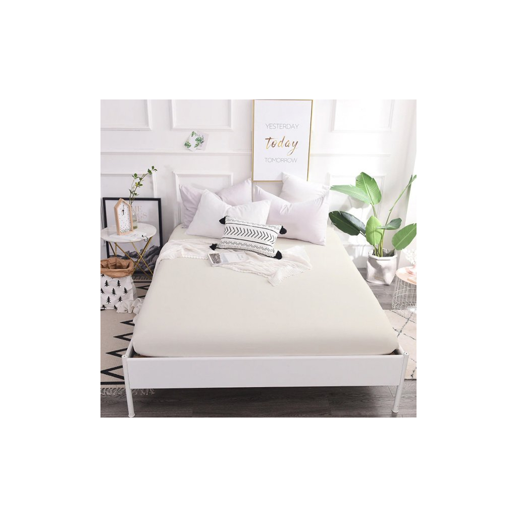 Простирадло MirSon Moko White 0001 200х220 см (2200000674210) - зображення 1