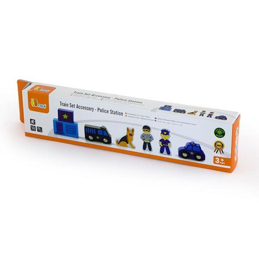 Залізниця Viga Toys набір "Поліцейська дільниця" (50814) - зображення 2