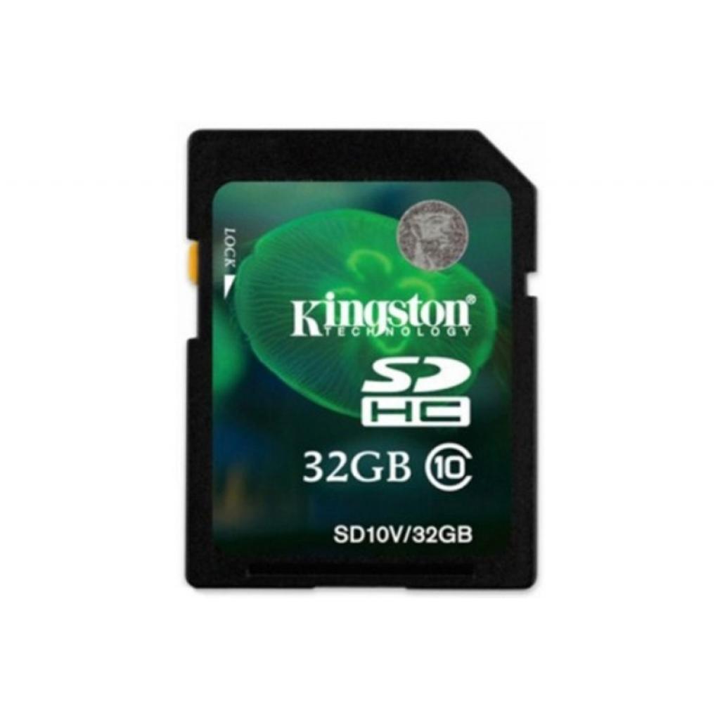 Карта пам'яті Kingston 32Gb SDHC class 10 (SD10V/32GB) - зображення 1
