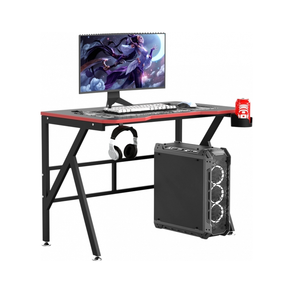 Комп'ютерний стіл GT Racer T-1218 Black (T-1218 (120x60x73) Black) - зображення 2