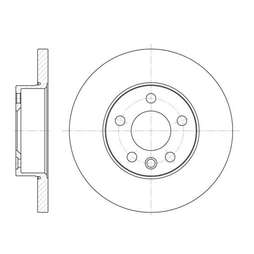 Гальмівний диск REMSA 6550.00 - зображення 1