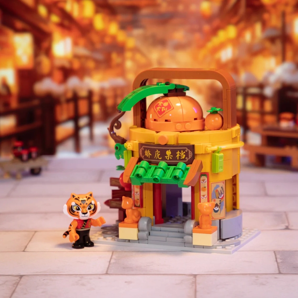 Конструктор Pantasy Kung Fu Panda Кунгфу Панда Міні Вид на вулицю - Фруктова крамниця Тигриці (86508) - зображення 2