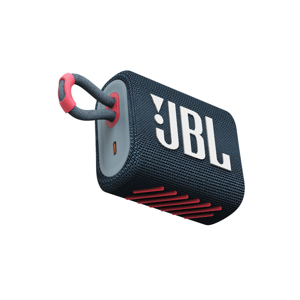 Акустична система JBL Go 3 Blue Coral (JBLGO3BLUP) - зображення 9