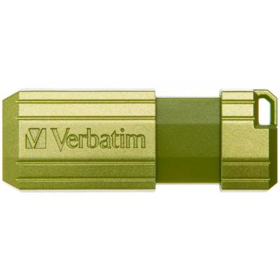 USB флеш накопичувач Verbatim 16GB Store 'n' Go PinStripe Green USB 2.0 (49070) - зображення 1