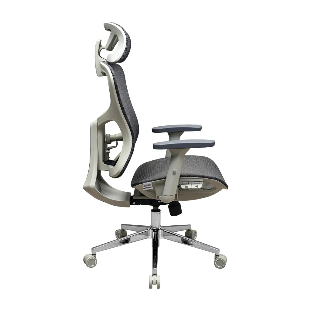 Офісне крісло Richman Ергостар Хром Synchro Сітка Сіре (R00000052542) - зображення 3
