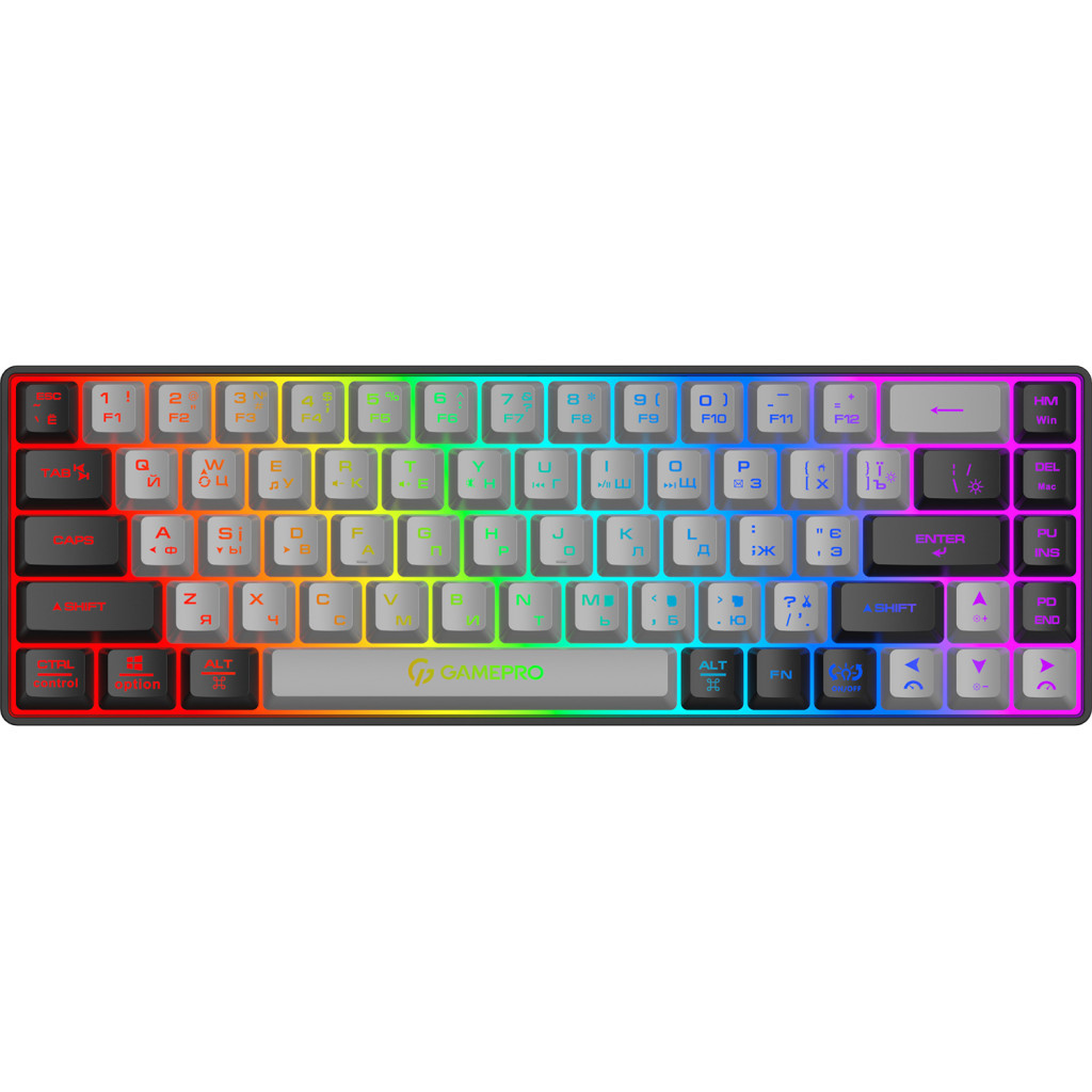 Клавіатура GamePro GK935 Wireless LED Black - зображення 1