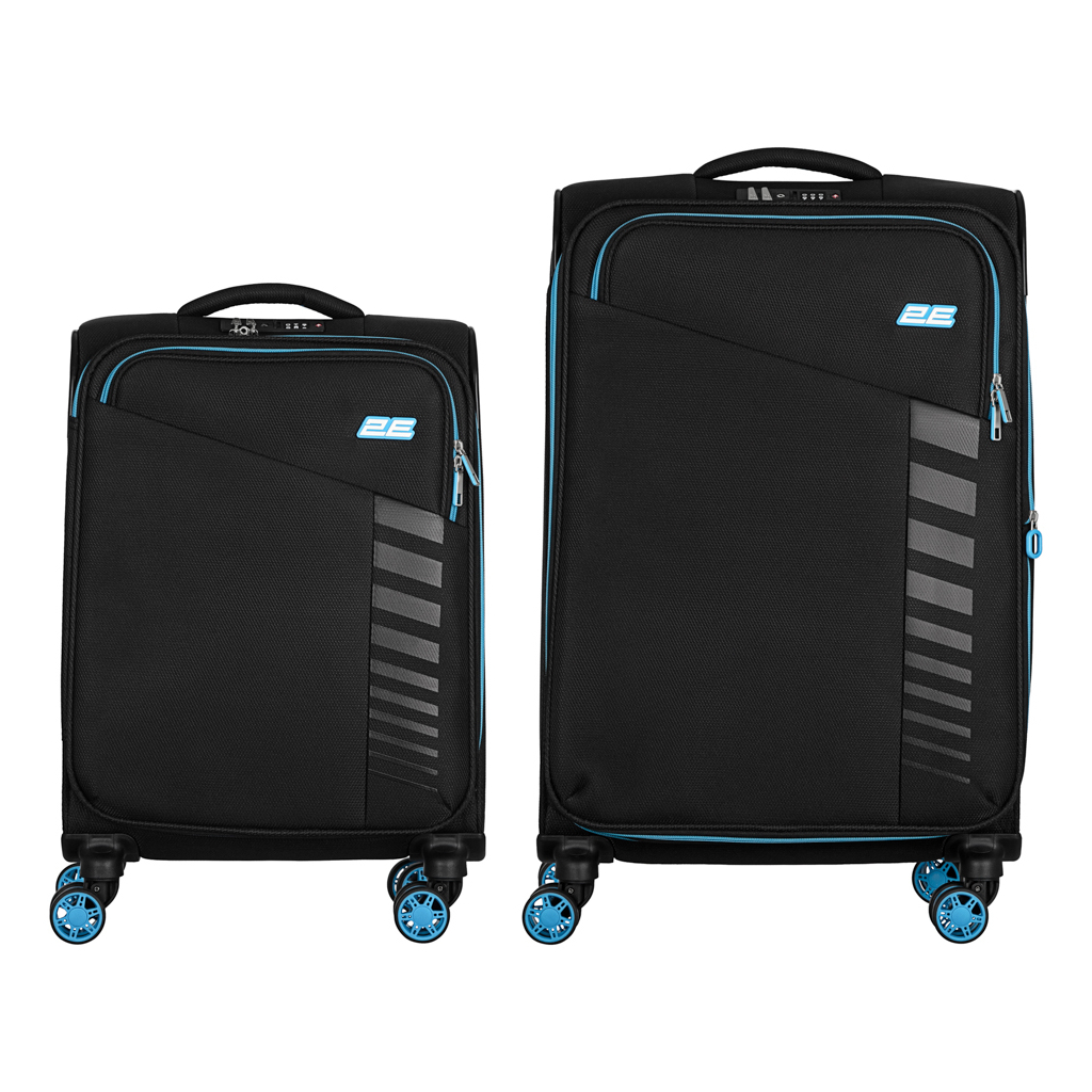 Набір валіз 2E Trek (M+S), чорні (2E-SPE-TREK-SET4-BK) - зображення 4