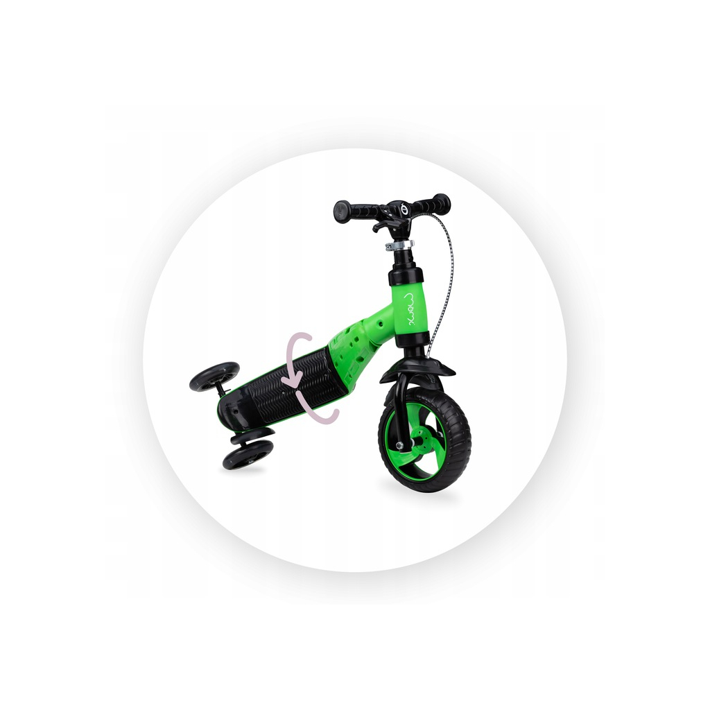 Самокат MoMi Elios 2 в 1 біговел Зелений (ROBI00031) - зображення 9