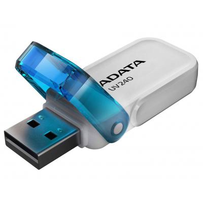 USB флеш накопичувач ADATA 8GB UV240 White USB 2.0 (AUV240-8G-RWH) - зображення 2