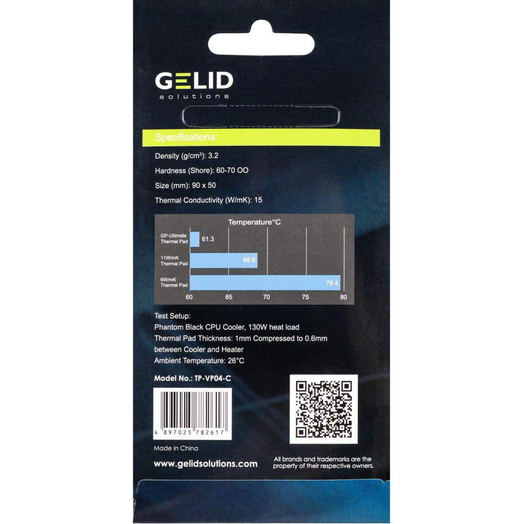 Термопрокладка Gelid Solutions GP-Ultimate Thermal Pad 90x50x3 mm, 2 штуки (TP-VP04-E) - зображення 3