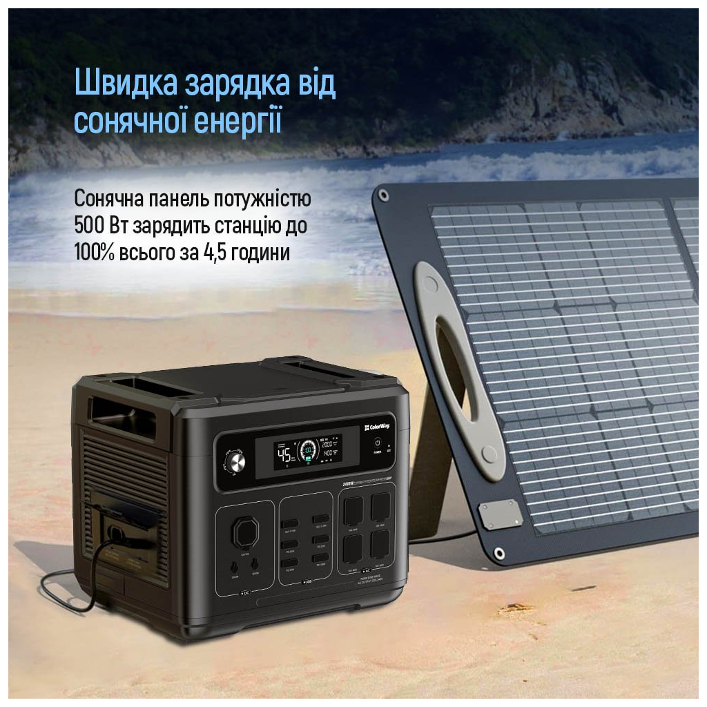 Зарядна станція ColorWay 2400W, 2048Wh (CW-PR-2K2W-01) - зображення 11