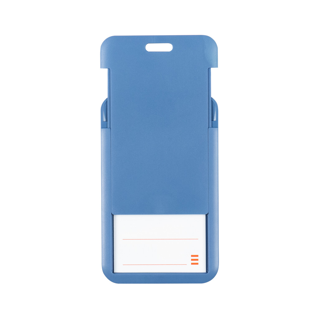 Бейдж Axent слайдер вертикальний, 54х85мм , димчастий синій (4500V-02-A) - изображение 3