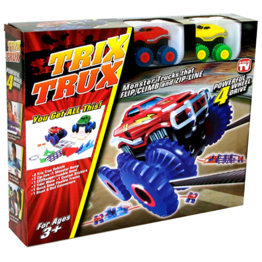 Машина Trix Trux набір 2 машинки з трасою червона та жовта (JLT-AS332RY) - зображення 3