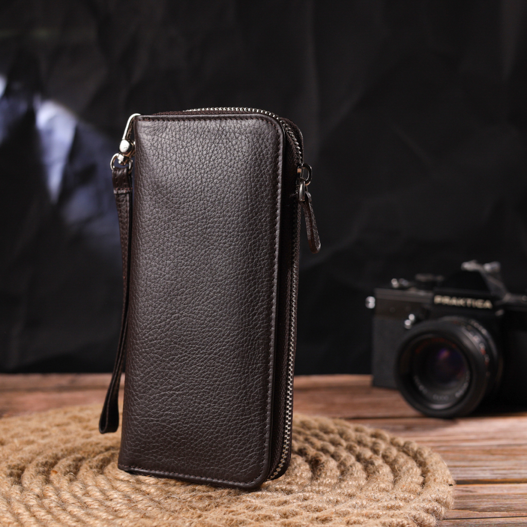 Гаманець Canpellini З натуральної шкіри Коричневий (21617) - зображення 8