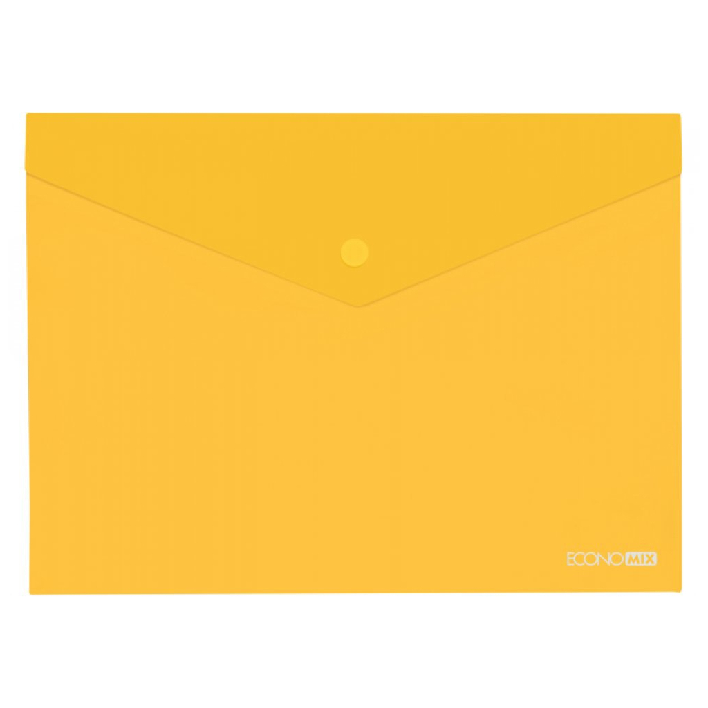 Папка - конверт Economix В5 180 мкм прозора, фактура "глянець", жовта (E31302-05) - зображення 1