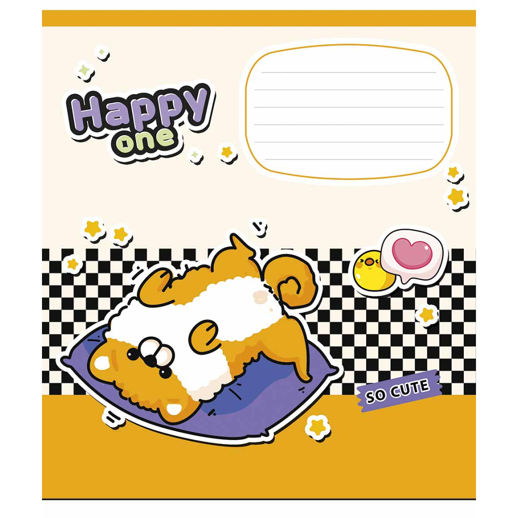 Зошит Школярик Happy one 12 аркушів коса лінія (012-3532C) - зображення 2