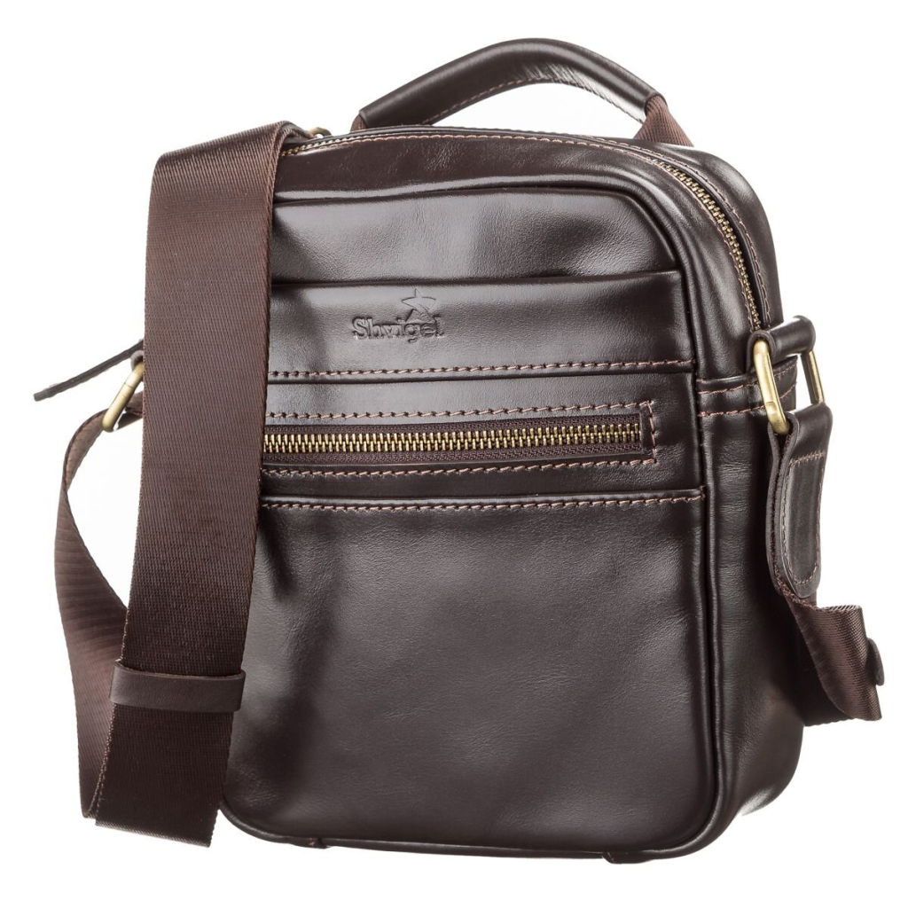 Сумка Shvigel Шкіряна Коричнева (11089) - зображення 1