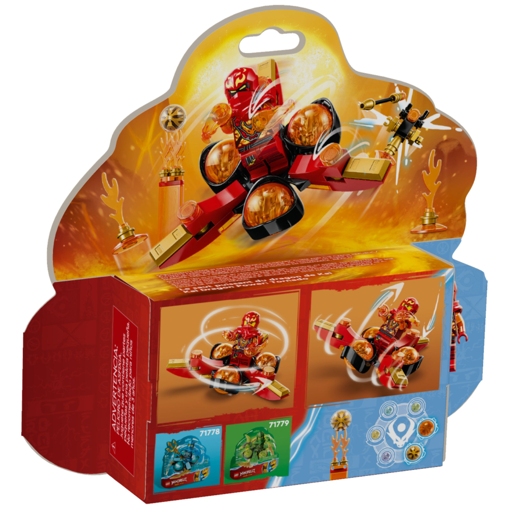 Конструктор LEGO Ninjago Суперсила дракона Кая сальто спін-джитсу 72 деталі (71777) - зображення 6