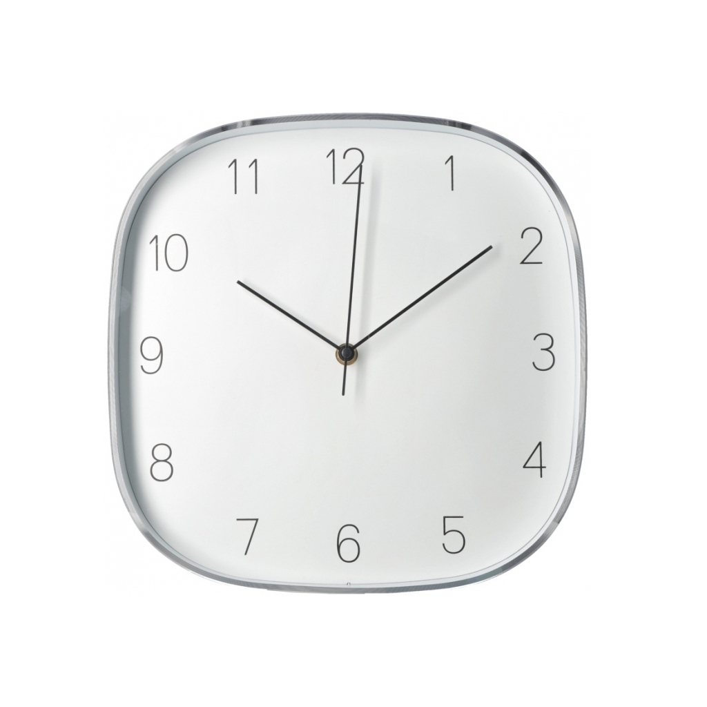 Настінний годинник Optima Promo Promo Jewel, металевий, срібний (O52080-16) - зображення 1