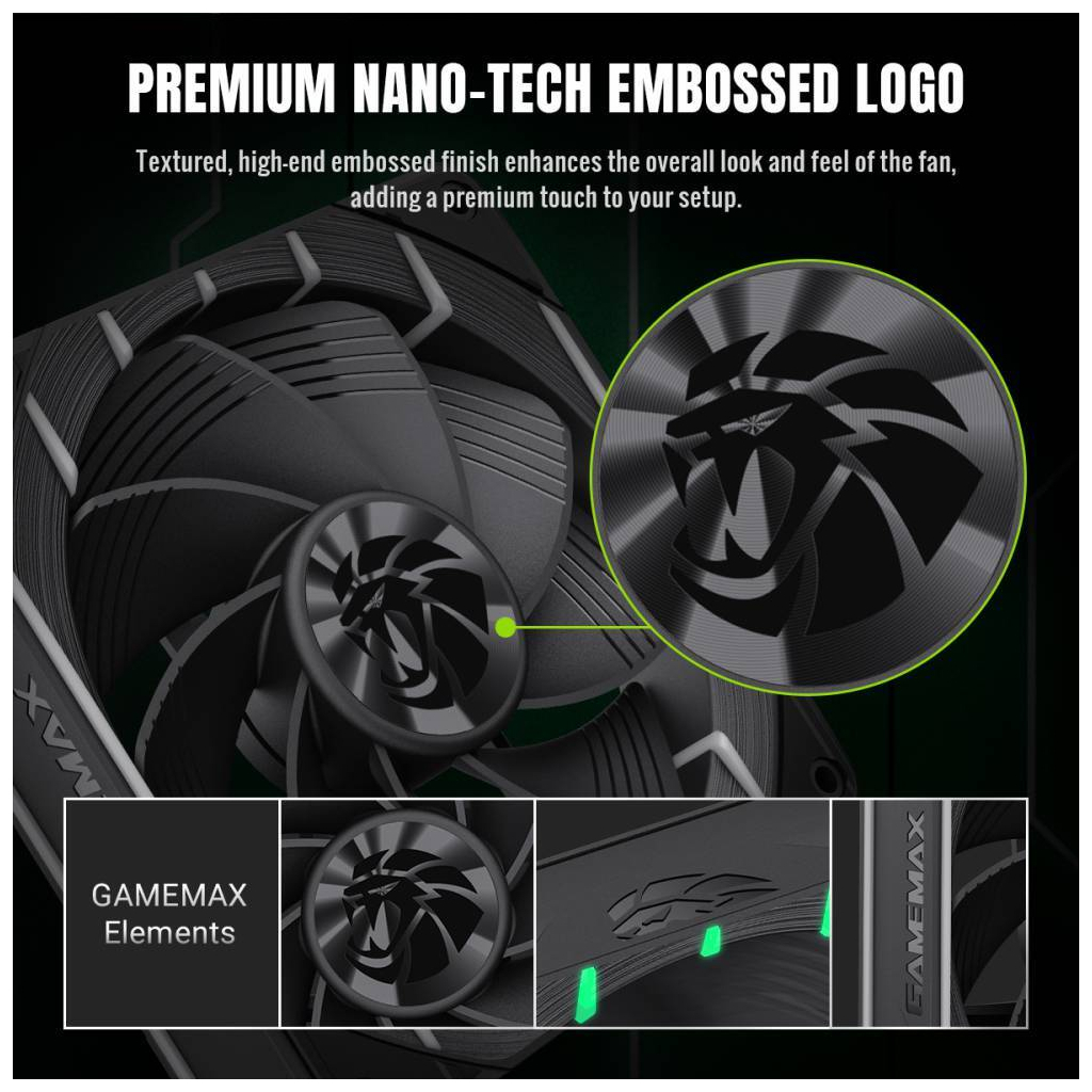 Кулер до корпусу Gamemax Tornado T12 ARGB-R - зображення 9