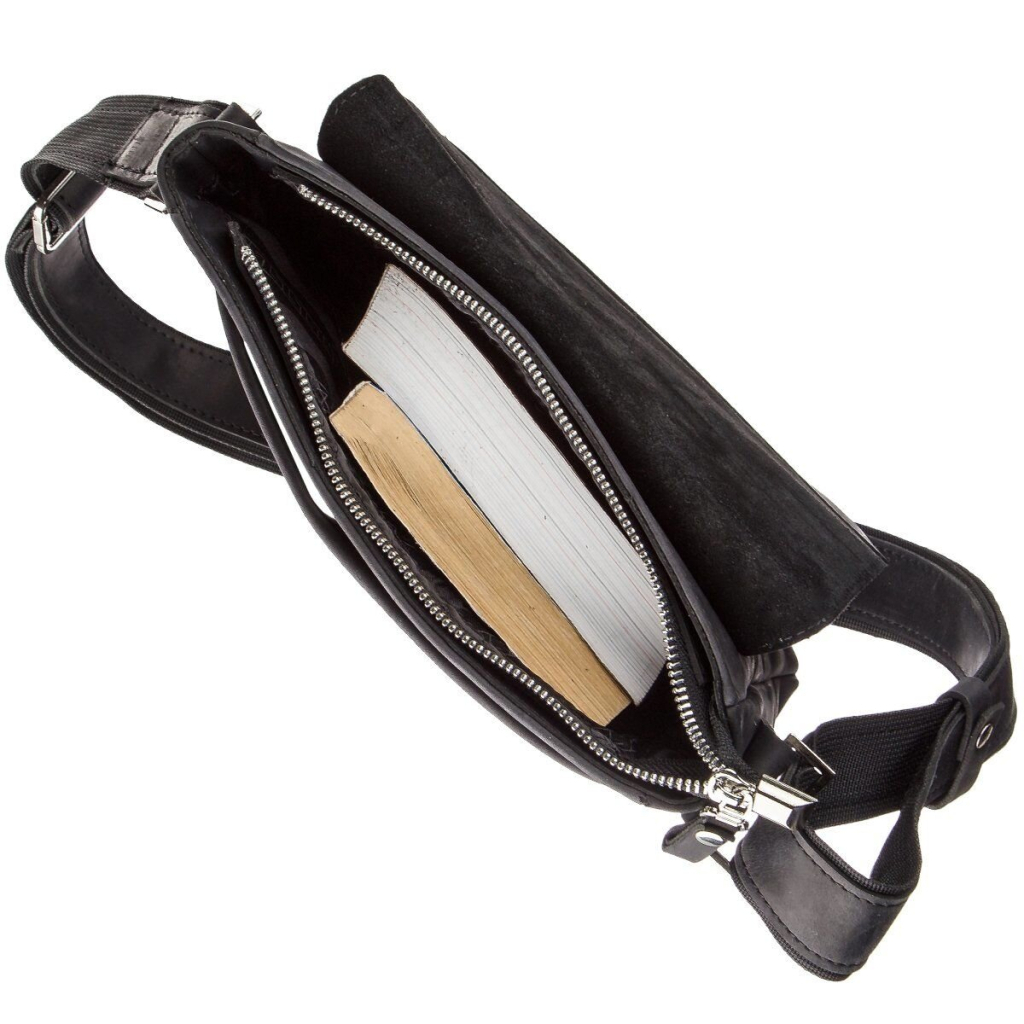 Сумка Shvigel Шкіряна Чорна (11171) - зображення 6