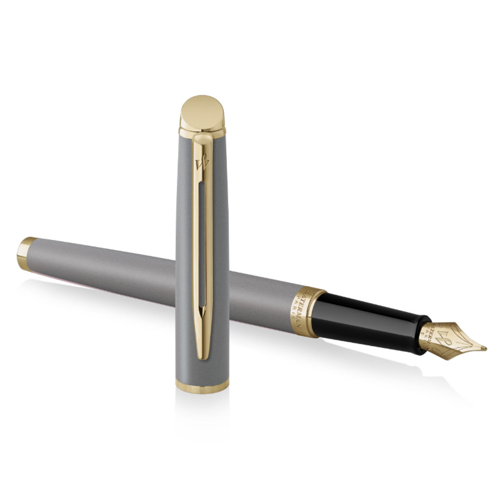 Ручка пір'яна Waterman HEMISPHERE Metallic Stone Grey GT FP F (12 091) - изображение 3