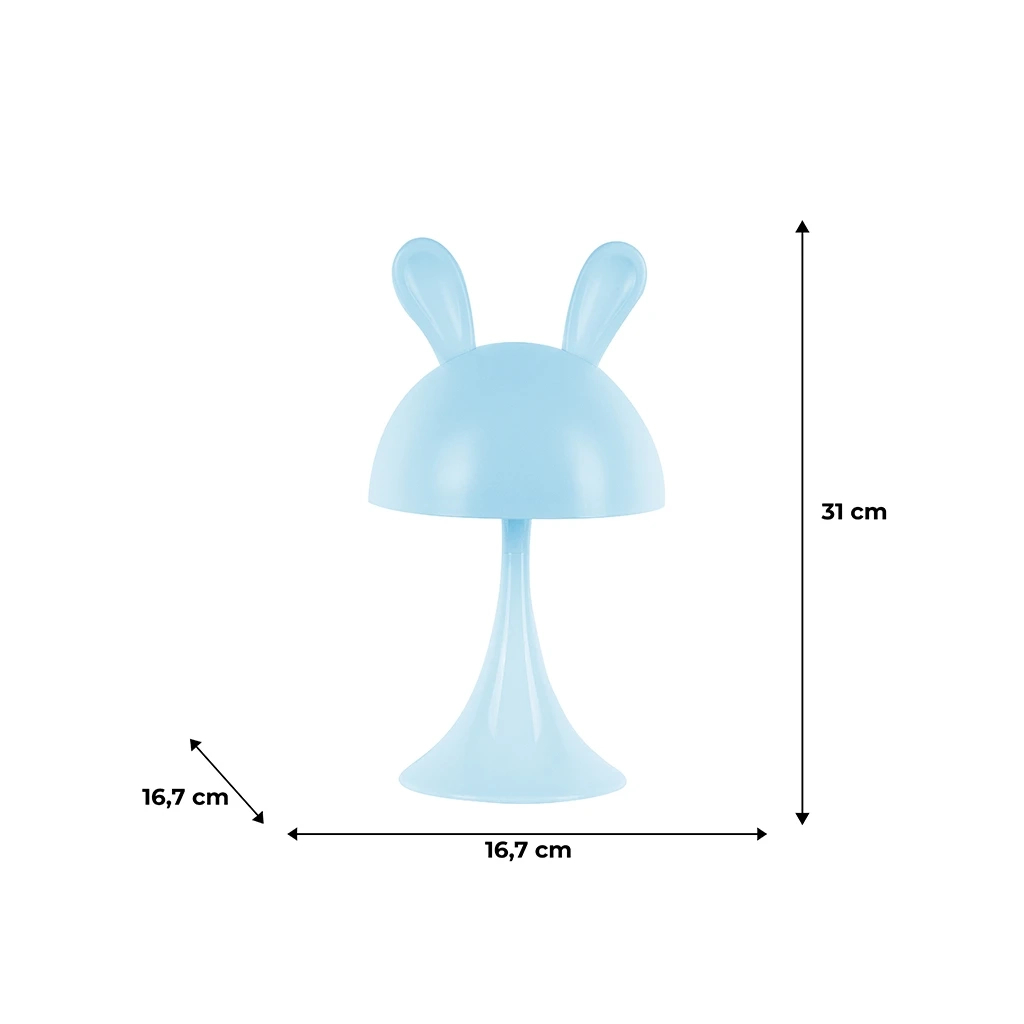 Нічник Kite Світильник LED з акумулятором Simple Bunny, блакитний (K25-317-1-3) - зображення 6