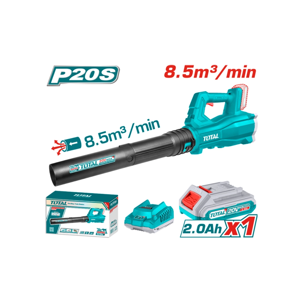 Повітродувка Total TABLI203235 акумуляторна, 20В, 2Ah, 15000 об/хв (TABLI203235) - зображення 2