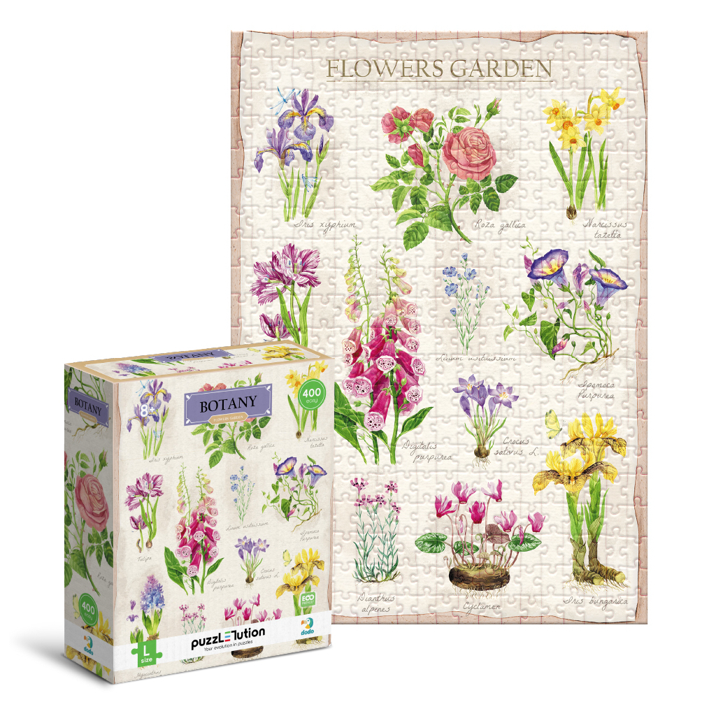 Пазл DoDo Easy-L Ботаніка. Квітковий сад (300614) - picture 2