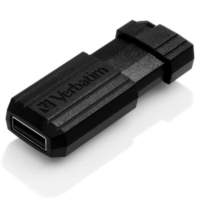 USB флеш накопичувач Verbatim 128GB PinStripe Black USB 2.0 (49071) - зображення 3