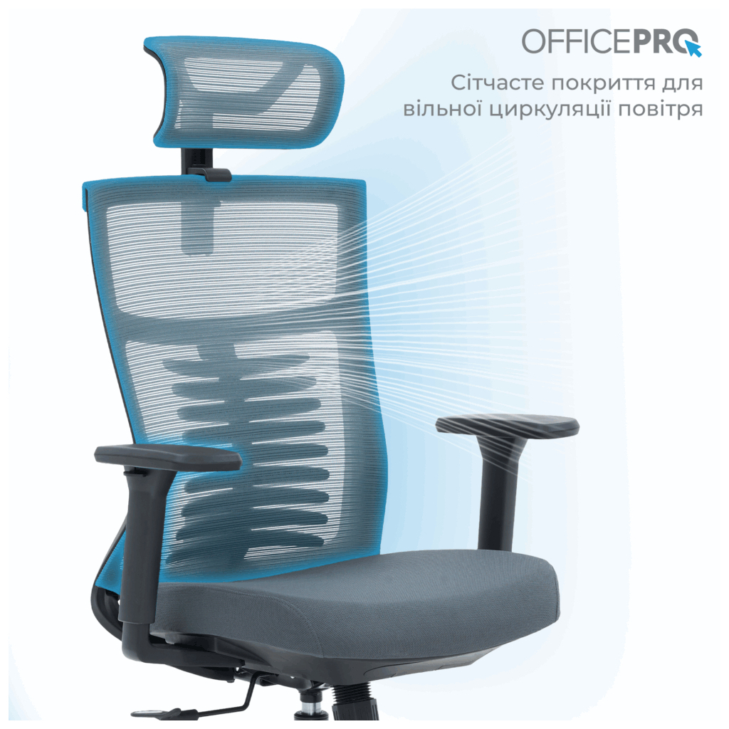 Офісне крісло OfficePro Balance OC550-B-DG-DG (OC550-B-DG-DG) - зображення 4