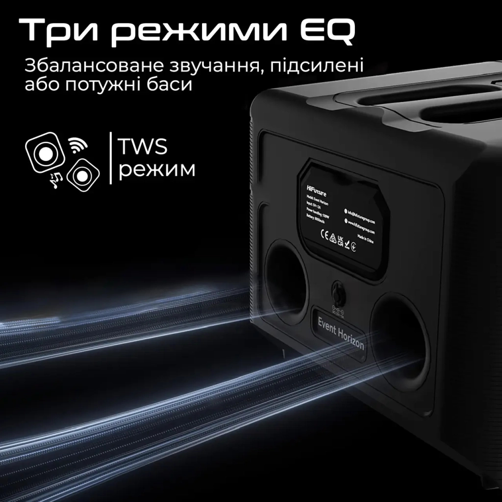 Акустична система HiFuture Event Horizon 100W RGB Black (event horizon.black) - зображення 5