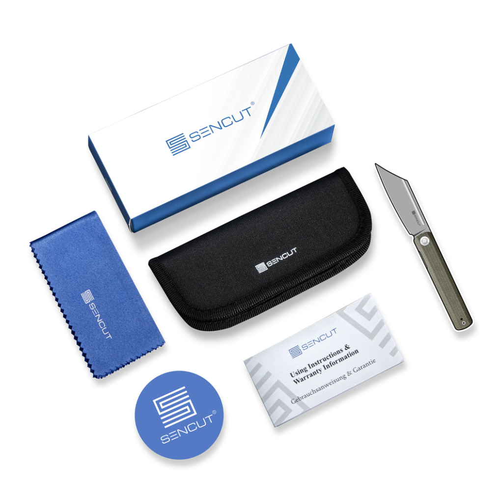 Ніж Sencut Aetheris, Darkwash, зелений G10 (S24095-2) - зображення 8