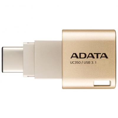 USB флеш накопичувач ADATA 64GB UC350 Gold USB 3.1/Type-C (AUC350-64G-CGD) - зображення 2