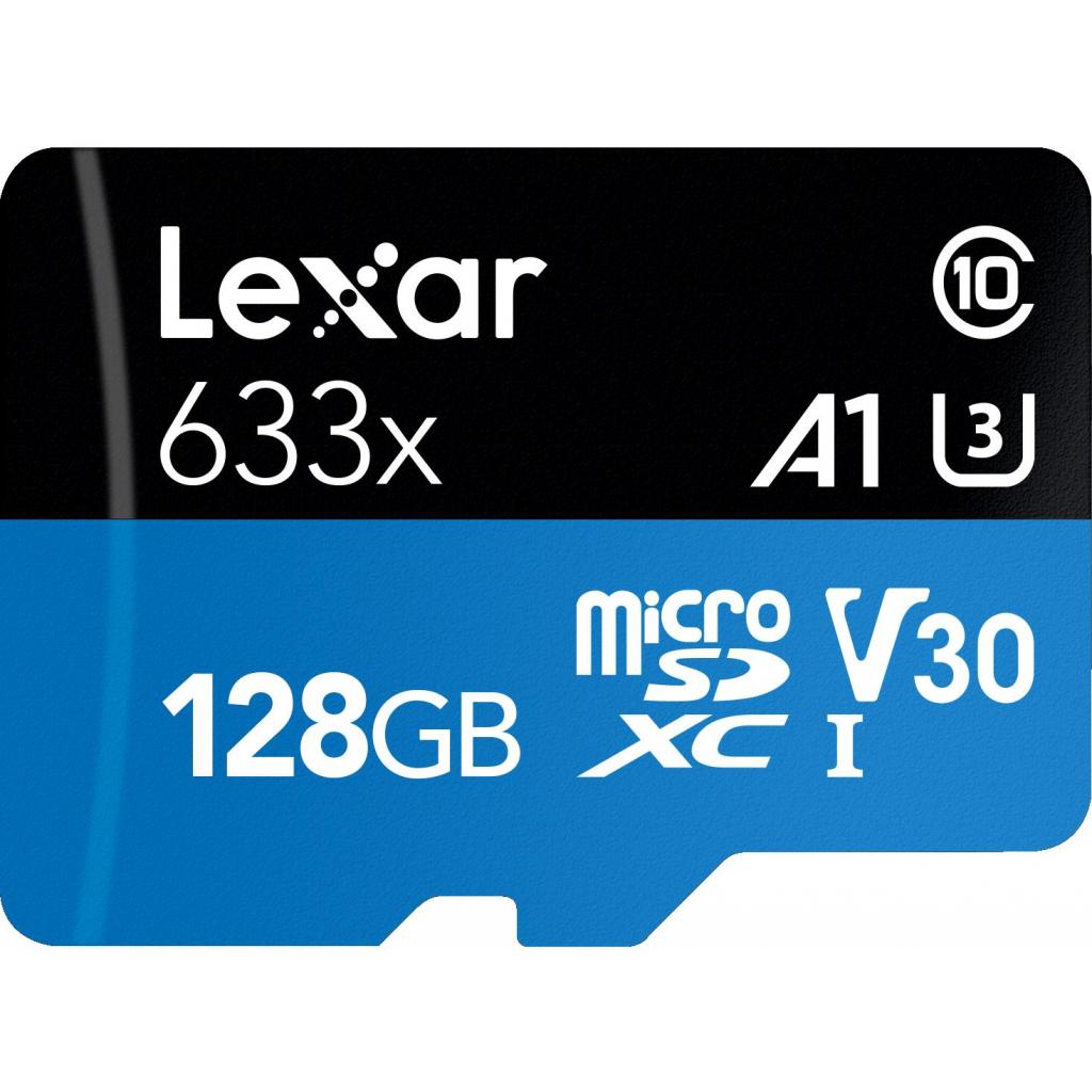 Карта пам'яті Lexar 128GB microSDXC class 10 UHS-I 633x (LSDMI128BB633A) - зображення 1