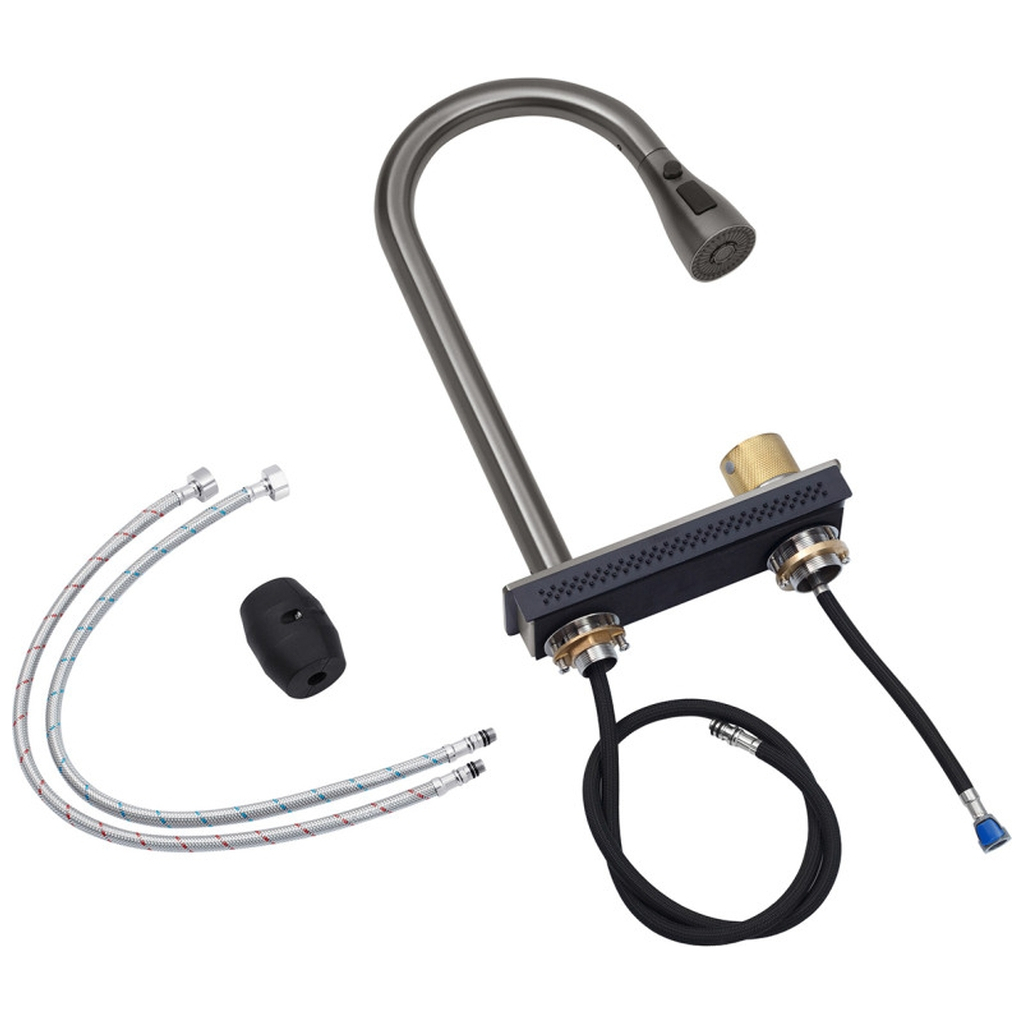 Мийка кухонна Kroner SchwarzeSET7545HM (CV033382) - зображення 9