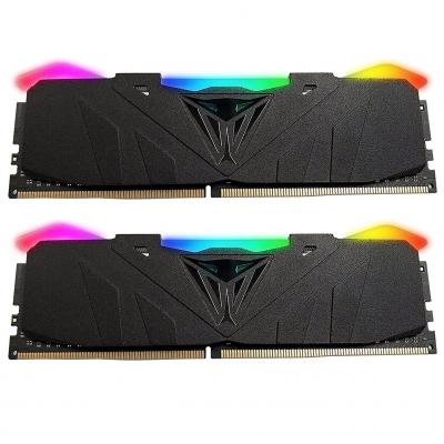 Модуль пам'яті для комп'ютера DDR4 16GB (2x8GB) 2666 MHz Viper RGB Black Patriot (PVR416G266C5K) - зображення 1
