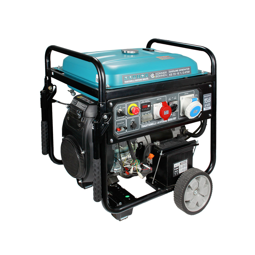 Генератор Konner&Sohnen KS 15-1E 1/3 ATSR, 230/400В, 3 Фази, 12.48/11.5кВт, АВР(ATS), електростартер, 155кг (KS15-1E1/3ATSR) - зображення 6