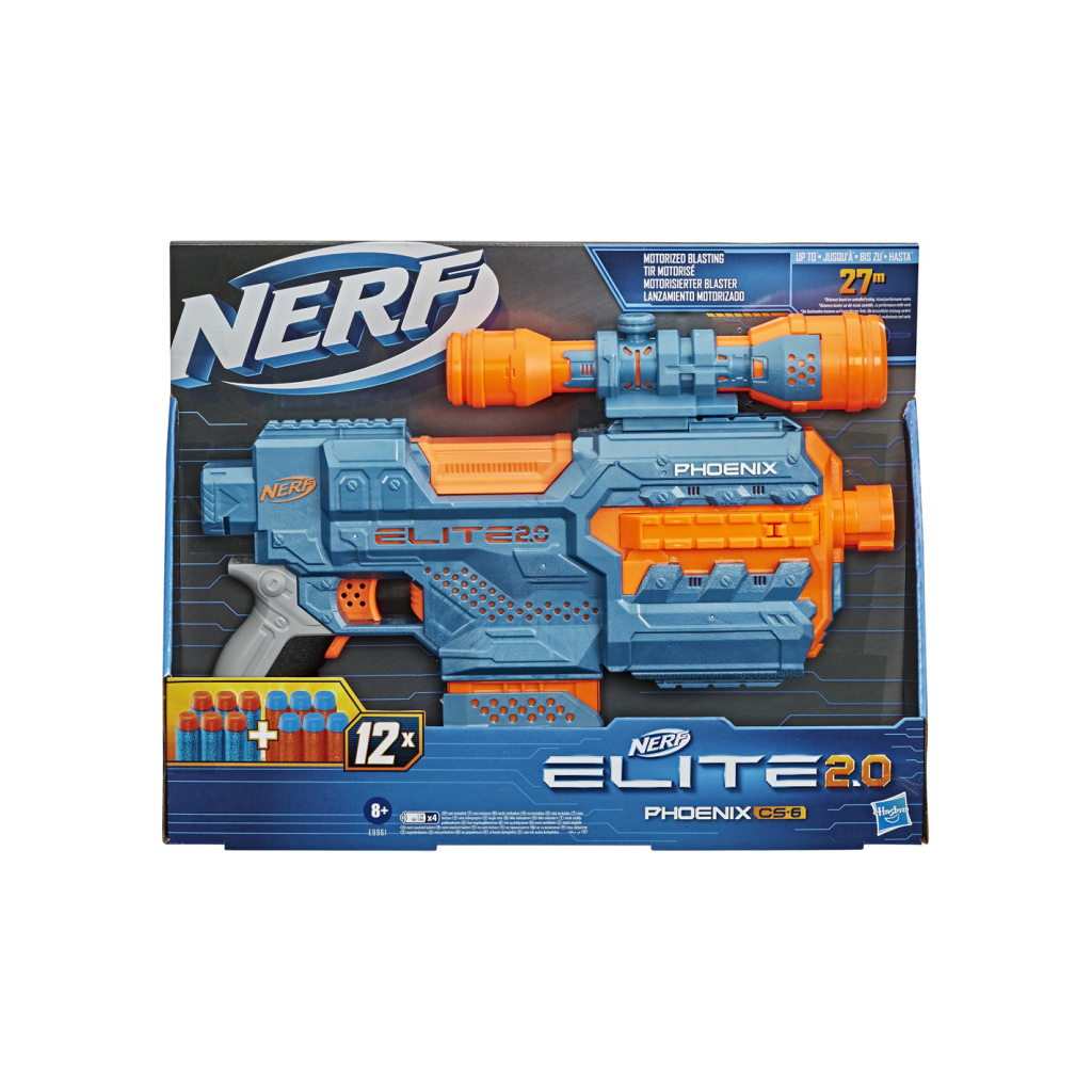 Іграшкова зброя Hasbro Nerf Elite 2.0 Phoenix CS-6 (E9961) - зображення 5