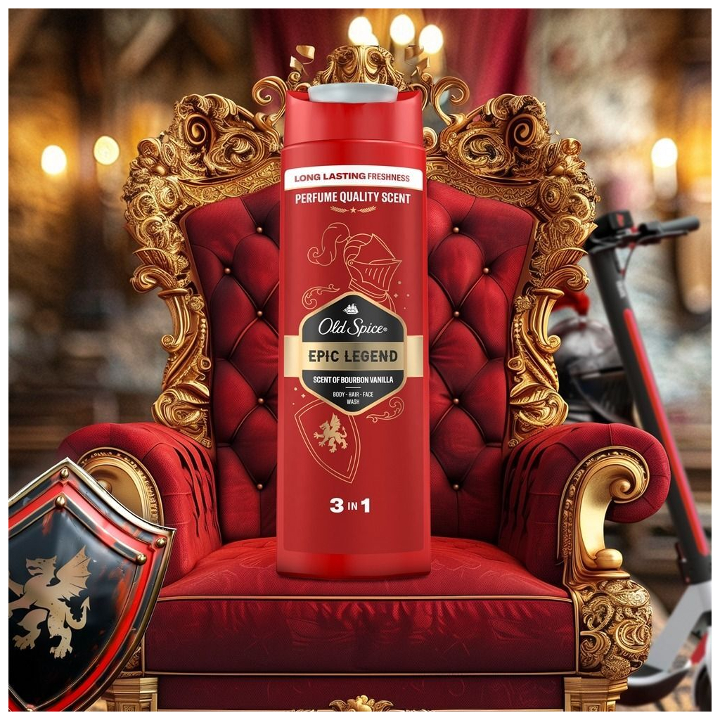 Гель для душу Old Spice Epic Legend 400 мл (8700216611046) - зображення 8
