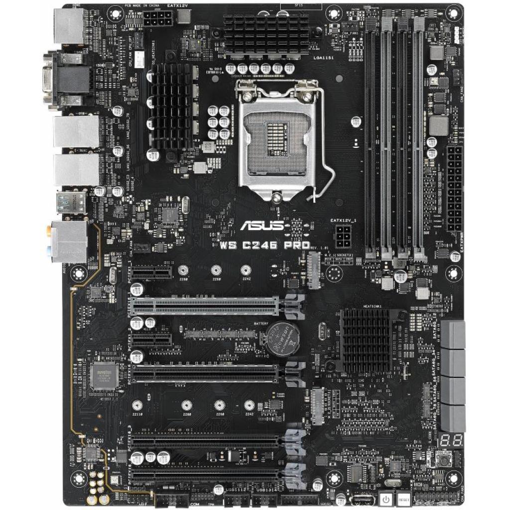 Серверна материнська плата ASUS WS C246 PRO - зображення 2