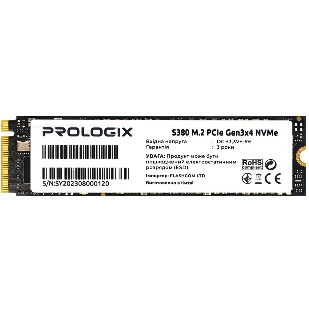 Накопичувач SSD M.2 2280 512GB Prologix (PRO512GS380) - зображення 1
